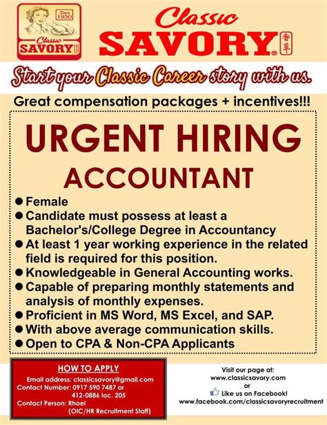 Urgent! Accounting jobs in Quezon City .